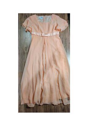 New! A.J. Bari maxi dress light pink Sz 12